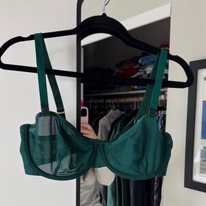 Cuup Balconette Mesh Bra - Emerald